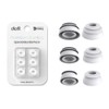 diofit Premium Multi-Flange Eartips Compatible with Galaxy Buds3 Pro (White,