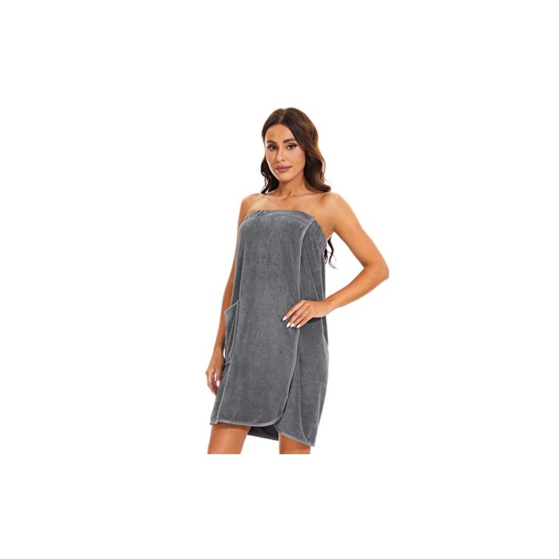 Kniffi Shower Wrap Robe for Women Bath Body Towel Wrap