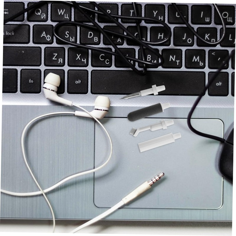 TEHAUX Portable Earbud Cleaning Pen Set Multi-Function Brush Kit for