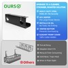 Under Desk Cable Management Tray No Drill, 17" Cable Organizer