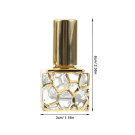 KALLORY 6 pcs Refillable Perfume Atomizer Mini Refillable Perfume 10ml Portable Essential Oils Bottle Glass Spray Container for Traveling and Outgoing