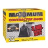 Maximum 3 mil Black Contractor 32 Bags per Box