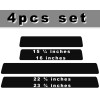 Advanced Trims 4Pcs RED Car Threshold Strip Door Plate Sill