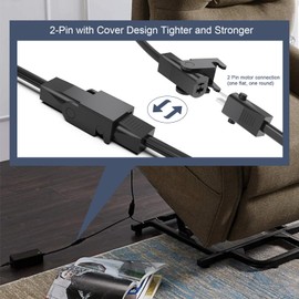 Replacement Recliner Power Cord, 2-Pin Universal Recliner Chair Power Supply, 29V 2A AC/DC Adapter 100-240V for Recliner Couch/Electric Sofa/Lift Chair