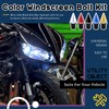 Swpeet 15Pcs Windshield Screws Aluminum Spike Motorcycle Windscreen Bolts Kit,