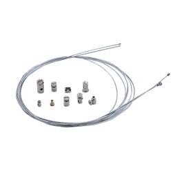 TAKPART Universal Reparaturset Bowdenzug Seilzug Gaszug Schaltzug Kupplungszug mit 9x Nippel für Fahrrad Roller Mofa Moped