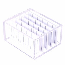 Parieo 1 Pack Acrylic Eyelash Pallet 5 Layers Eyelash Extension Storage Box Eyelashes Glue Pallet Holders Eyelash Display Storage Container Organizer