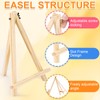 ESRICH 4 Pack 9 Inch Wood Easels - Tripod Painting