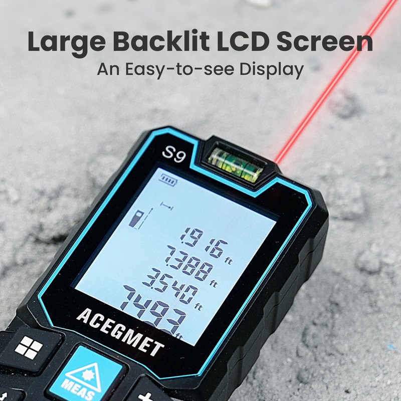 ACEGMET Laser Measure with Phone App, 229ft/70m Laser Measurement Tool