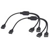 HCFeng 4 Pins Y-Splitter 2way Cable 4 Pin Y Splitter