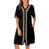 Bloggerlove Nightgowns for Women Plus Size 100% Cotton Night Dress