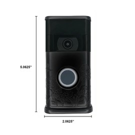 Garden Video Doorbell Cover (Ring 2nd Generation Compatible) (Matte Black)