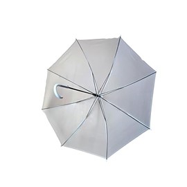 Party Favors Plus 12 pieces Bridal Shower Wedding White Nylon Plastic Umbrella Parasol 36" opening Waterproof - regular umbrella size - wholesale