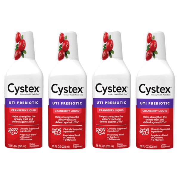 Cystex Liquid Cranberry Complex, 7.6 Fl Oz (Pack of 4)