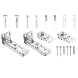 MTQY 2 Sets Bifolding Door Hardware Repair Kit for 7/8 to 1 Inch Sliding Gate Tracks Dismantling Accessories