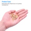 Cup Screw Hooks for Hanging, DYWISHKEY 136PCS 7 Sizes Cup