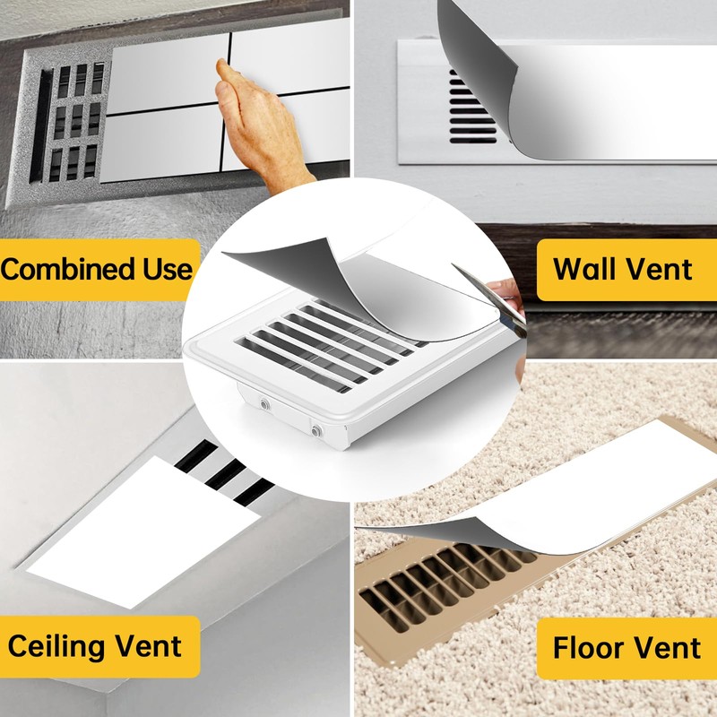 2Pack Magnetic Vent Covers,8x15.5inch Magnetic air Vent Covers for Floor