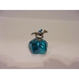 SMARTY JONES MINIATURE FIGURINE HAND PAINTED HORSE RACING JOCKEY SILKS STAR BASE