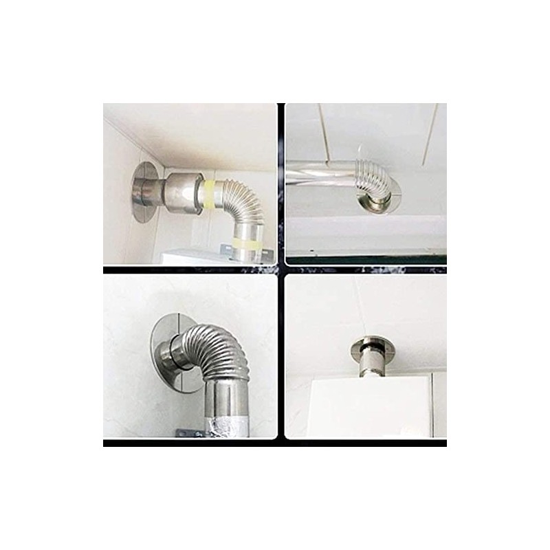 Beekeg Stove Pipe Rosette, Cover Rosette Stainless Steel, Pipe Collar,