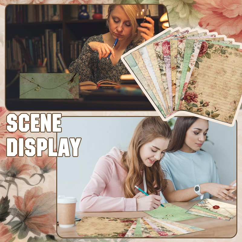 TaoBary 160 Pcs Stationery Paper Set 50 Double Sided Stationery
