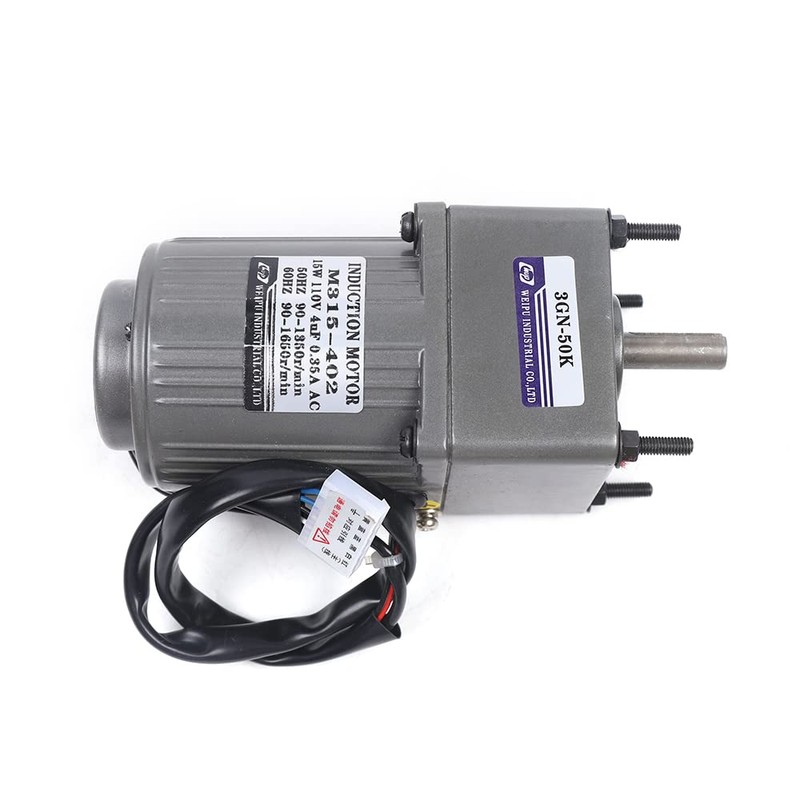 Variable Speed Geared Motor, 110V AC Gear Reduction Motor Adjustable