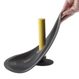 Rubber Horseshoes Game Set for Outdoor and Indoor Games - Perfect for Tailgating, Camping, Backyard and Inside Fun for Adults and Kids by Hey! Play! Black, 12 X 13.5 X 12"