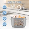 Gatuida Plastic Storage Basket with Hook, Hanging Shower Kitchen Organizer,
