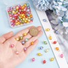HOBBIESAY 100 Pcs 7.5mm Acrylic Bead Dangle Charms Random Mixed
