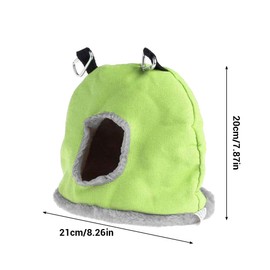 Pssopp Jaula de Felpa para Pájaros Pequeños, Nido de Pájaros Cálido con Material Suave, Fácil de Colgar, Múltiples Opciones, Lugar Cómodo para Periquitos, Loros Grises Africanos y Otras