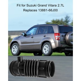 GUZIKO Manguera de admisión de aire del motor para Suzuki Grand Vitara 2.7L 2006-2008, Negro, Caucho, Reemplaza 13881-66J00