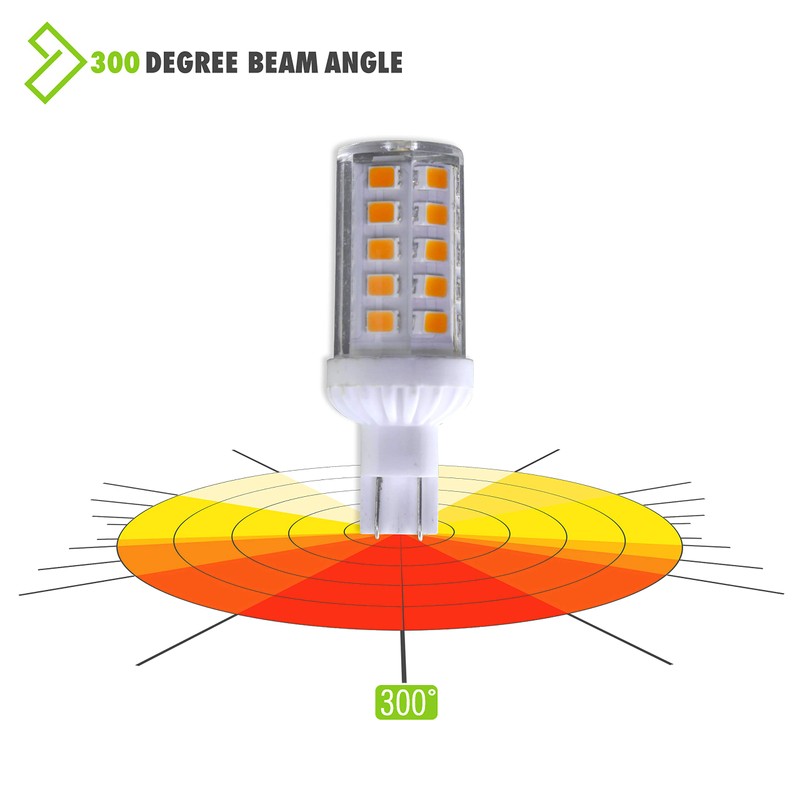 Leisure LED 4 Pack RV LED Light Bulbs 450LM Warm