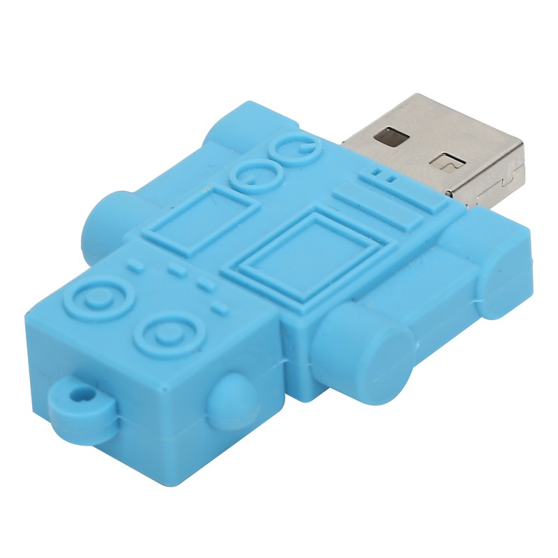 Cartoon U Disk Blue Robot Appearance High Speed Bulk Storage