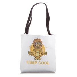 Lion Shirt Keep Cool Fun Shirt Funny Lions Keep Cool Tote Bag