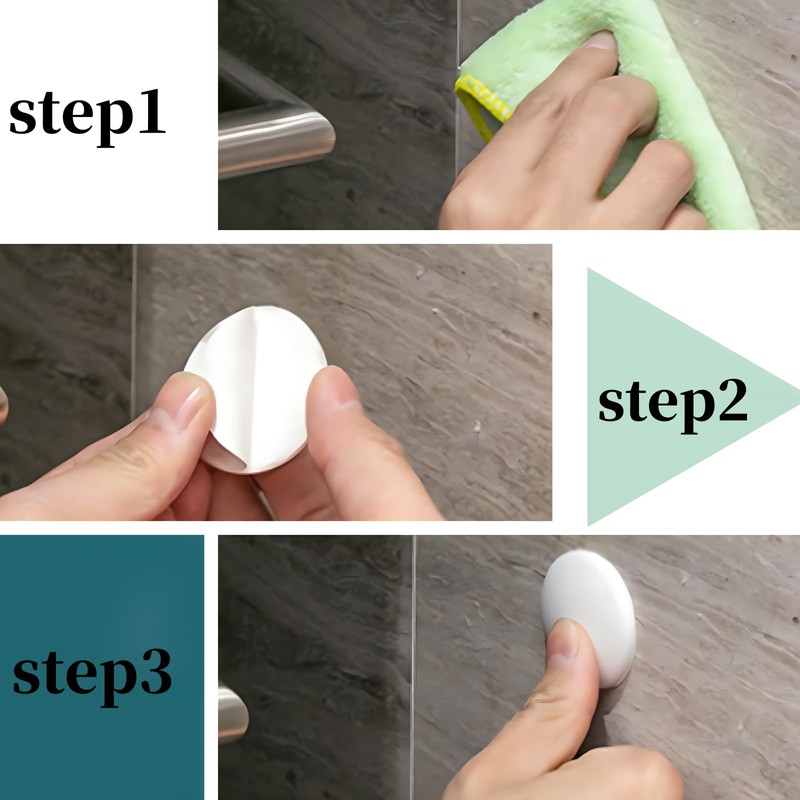 Wall Protectors from Door Knobs-Efbock White Silicone Door Stoppers Wall