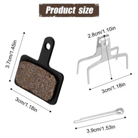 4 Packs Bike Brake Pads, Ceramic Bicycle Disc Brake Pads Replacement Mountain Bicycle Accessories for Tektro Shimano TRP Deore Br-M575 B01s Mt200 M525 M515 MTB Ebike