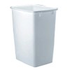 Rubbermaid FG280500WHT 21 Qt White Wastebasket