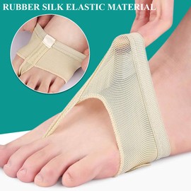 Clyhon Non-Slip Foot Pads Belly Socks Dance Paw Pad Practice Shoes Foot Toe Caps Toe Protection Shoes Half Sole Paw Pad Shoes Foot Thong Ballet for Women, 2 Pairs Skin/Black S