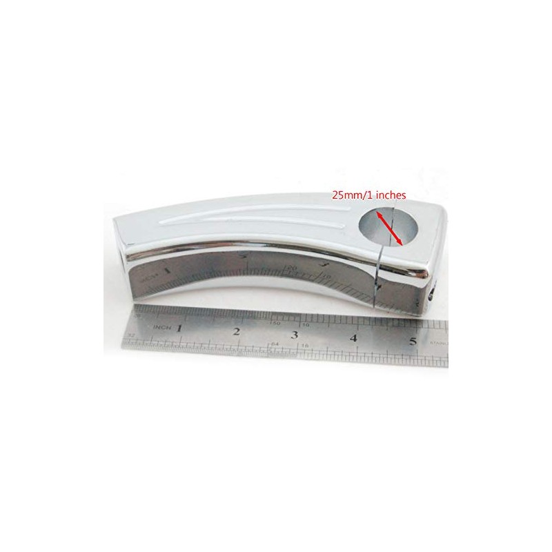 Topteng Motorcycle Bar Riser, 4.5 Inch Billet Chrome 1 Inch