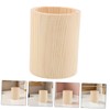 OHPHCALL 4pcs Natural Wood Storage Bin Set Unfinished Wooden Pencil
