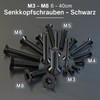 ORTAVA Pack of 20 Countersunk Screws M8 x 30 mm,