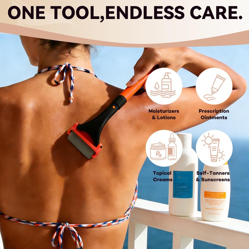 Lotion Applicator for Back&Body-Extendable up to 21.5" Back Lotion Applicator