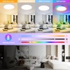 OUILA LED Ceiling Light Dimmable with Remote Control 3000K-6500K &