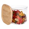 TALK-POINT Glass Storage Jars with Bamboo Lid, Storage Jars, Glass