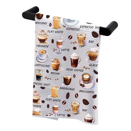 BDPWSS Coffee Kitchen Towel Barista Gift Coffee Lover Gift Coffee Drinker Gift Coffee Fan Gift Coffee Themed Hand Tea Towels (Coffee TW)