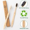 NUDUKO - Cepillos de dientes de bambú biodegradables, 10 piezas,
