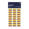 PAPERZIP - Ecuador Flags (Bandera de Ecuador) – 48 Stickers