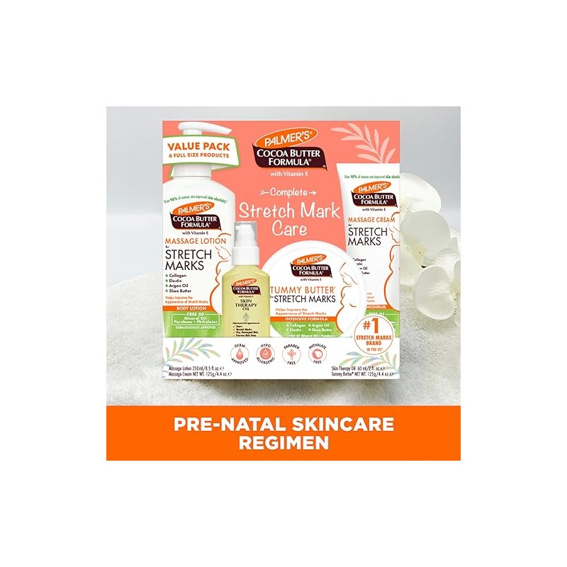 Palmer's - Kit para Estrías Embarazo con Manteca de Cacao