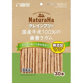 Marukan Natural Hagrain Free 100% Japanese Cowhide Toothpaste Gum, 30 Count