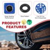 PATIKIL 4 Pcs Die Tire Valve Caps Universal Plastic Tire