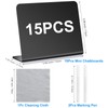 OmniSpecial 15 Pcs Mini Chalkboard Signs 4"x3", Small Chalkboard Signs
